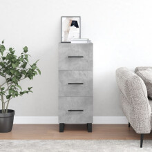 Berkfield Sideboard Concrete Grey 34.5x34x90 cm Engineered Wood