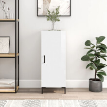 Berkfield Sideboard High Gloss White 34.5x34x90 cm Engineered Wood