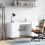 Berkfield Desk High Gloss White 140x50x75 cm Engineered Wood 1