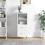 Berkfield Sideboard High Gloss White 34.5x34x90 cm Engineered Wood 1
