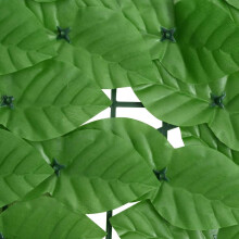 Berkfield Balcony Screen with Green Leaves 600x150 cm