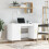 Berkfield Desk White 140x50x75 cm Engineered Wood 1