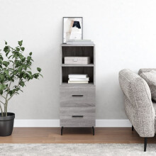 Berkfield Sideboard Grey Sonoma 34.5x34x90 cm Engineered Wood