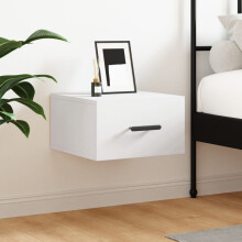 Berkfield Wall-mounted Bedside Cabinet White 35x35x20 cm