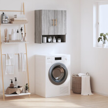 Berkfield Wall Cabinet Grey Sonoma 60x31x70 cm Engineered Wood