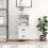 Berkfield Sideboard High Gloss White 34.5x34x90 cm Engineered Wood 1