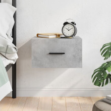 Berkfield Wall-mounted Bedside Cabinet Concrete Grey 35x35x20 cm