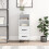 Berkfield Sideboard High Gloss White 34.5x34x90 cm Engineered Wood 1
