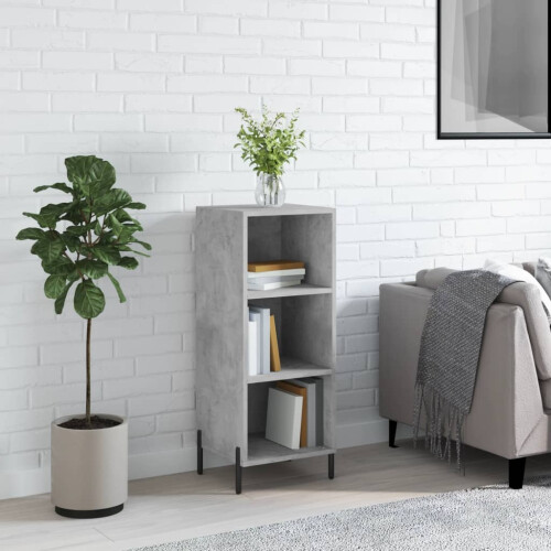 Berkfield Sideboard Concrete Grey 34.5x32.5x90 cm Engineered Wood