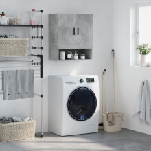 Berkfield Wall Cabinet Concrete Grey 60x31x70 cm Engineered Wood
