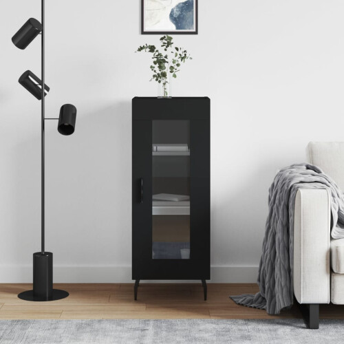 Berkfield Sideboard Black 34.5x34x90 cm Engineered Wood