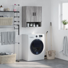 Berkfield Wall Cabinet Grey Sonoma 60x31x70 cm Engineered Wood