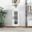 Berkfield Sideboard High Gloss White 34.5x34x90 cm Engineered Wood 1