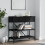 Berkfield Console Table Black 75x34.5x75 cm Engineered Wood 1