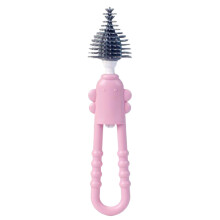 Silicone Bottle Brush with Gentle Bristles for Baby Bottles Nipples Pacifiers Pump Parts Travel Use