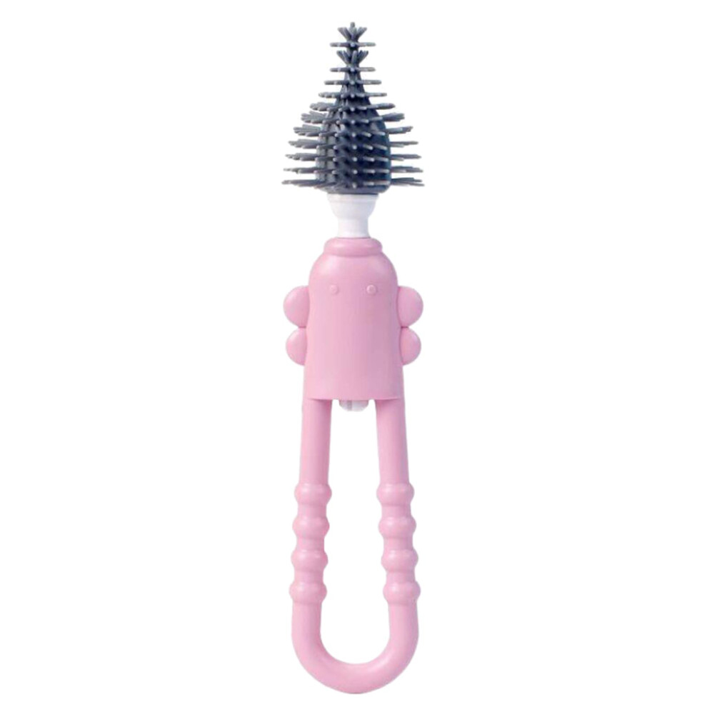 Silicone Bottle Brush with Gentle Bristles for Baby Bottles Nipples Pacifiers Pump Parts Travel Use