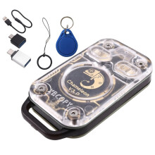 Chameleon V3.0 RFID Chip Emulator Reader 125 KHz 13,56 MHz ID IC Smartcard NFC Duplikator Tag Kopierer + UID Schlüsselanhänger