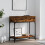 Berkfield Console Table Smoked Oak 75x34.5x75 cm Engineered Wood 1