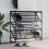 Berkfield Shoe Rack Black 90x30x85 cm Engineered Wood 1