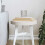 Berkfield Table Top Round White ò30x3 cm Solid Wood Pine 1