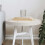 Berkfield Table Top Round White ò40x3 cm Solid Wood Pine 1