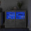 Berkfield Side Cabinets with LED Lights 2 pcs Concrete Grey Engineered Wood 1