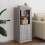 Berkfield Sideboard with LED Lights Grey Sonoma 41x37x100 cm 1
