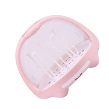 Baby Bottle Organizer with Fast Drying Design, Pink Bottle Drying Rack for Kitchen Counter