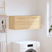 Berkfield Wall Cabinet Sonoma Oak 80x36.5x35 cm Engineered Wood