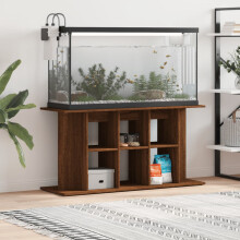 Berkfield Aquarium Stand Brown Oak 120x40x60 cm Engineered Wood