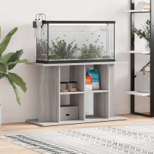 Berkfield Aquarium Stand Grey Sonoma 100x40x60 cm Engineered Wood