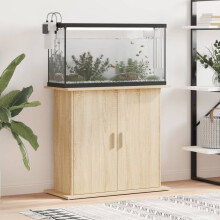 Berkfield Aquarium Stand Sonoma Oak 81x36x73 cm Engineered Wood