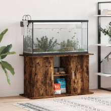Berkfield Aquarium Stand Smoked Oak 101x41x58 cm Engineered Wood