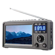 Tragbares Videogerät mit 4,3-Zoll--Lautsprecher, Kurzwellen-, Mittelwellen- und UKW-Radio TF-Kartenleser USB-Stick, MP3- und MP4-Player,