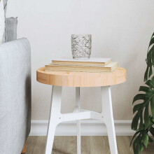 Berkfield Table Top Round ò30x3 cm Solid Wood Pine