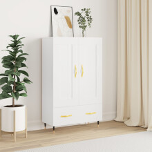 Berkfield Highboard White 69.5x31x115 cm Engineered Wood