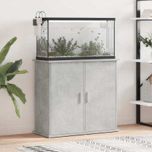 Berkfield Aquarium Stand Concrete Grey 81x36x73 cm Engineered Wood