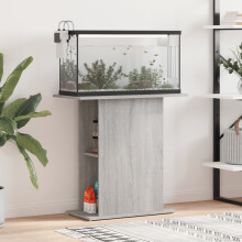 Berkfield Aquarium Stand Grey Sonoma 75x36x72.5 cm Engineered Wood