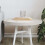 Berkfield Table Top Round White ò50x3 cm Solid Wood Pine 1