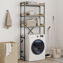 Berkfield Washing Machine Shelf Sonoma Oak 67x25x163 cm Engineered Wood