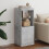Berkfield Sideboard with LED Lights Concrete Grey 41x37x100 cm 1