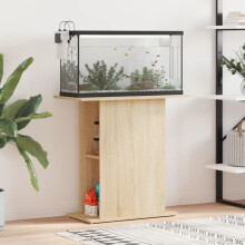 Berkfield Aquarium Stand Sonoma Oak 75x36x72.5 cm Engineered Wood