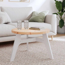 Berkfield Table Top Round ò60x3 cm Solid Wood Pine