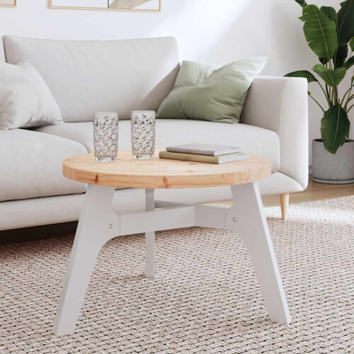 Berkfield Table Top Round ò60x3 cm Solid Wood Pine