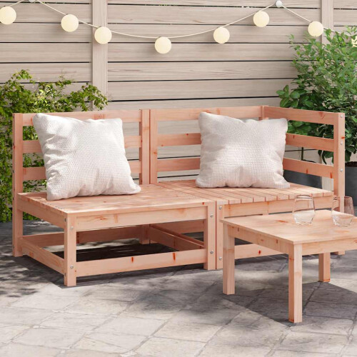 Berkfield Garden Sofa 2-Seater Solid Wood Douglas