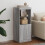 Berkfield Sideboard with LED Lights Grey Sonoma 41x37x100 cm 1