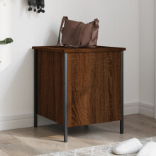 Berkfield Storage Bench Brown Oak 40x42.5x50 cm Engineered Wood