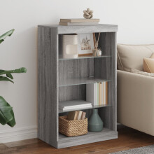 Berkfield Sideboard with LED Lights Grey Sonoma 60.5x37x100 cm