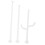 3pcs Bottle Drying Rack Rods Replacement for Portable Travel Kitchen Rack, Easy Install 1