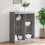 Berkfield Sideboard with LED Lights Grey Sonoma 81x37x100 cm 1
